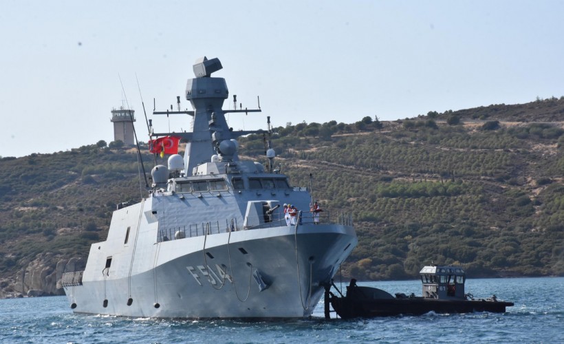 TCG Kınalıada Korveti, 4,5 aylık görev süresini tamamlayarak İzmir Foça Üs Komutanlığı'na döndü