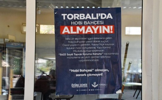 Torbalı Belediyesi'nden 'Hobi Bahçesi' uyarısı