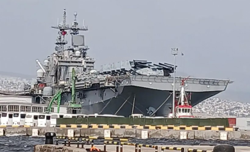 ABD Donanmasına ait USS WASP, İzmir Limanı’nda!