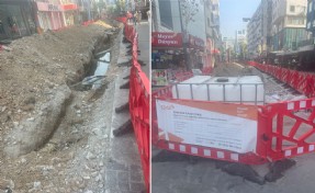 Alsancak'ta elektrik hatlarını yenileme çalışmaları devam ediyor