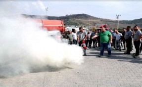 Bayraklı Belediyesinde yangın ve ilk yardım tatbikatı