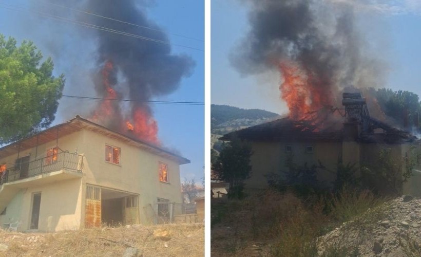 Cami lojmanında yangın; imam ile eşi kurtuldu