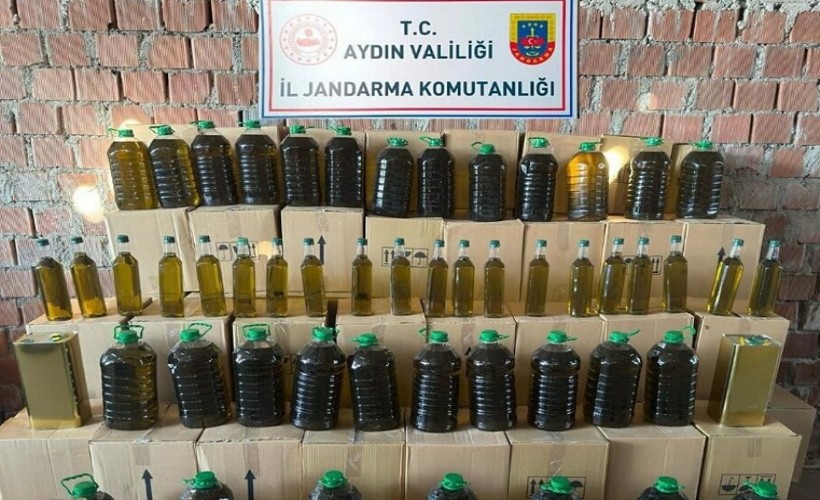 Kargo minibüsünde 3 bin 980 litre sahte zeytinyağı ele geçirildi