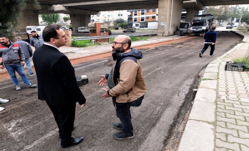 Bornova'da yol çalışmaları tam gaz: Yoğun çalışma ile 10 günlük rekor süre