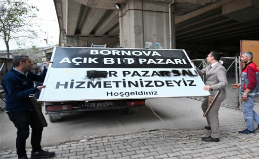 Bornova’da viyadükaltı pazaryerine düzenleme... Bit Pazarı taşınıyor