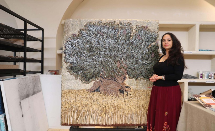 Hatay’da enkaz altından çıkarılan 500 bin parçalı mozaik sanat eseri, İzmir'de sergileniyor