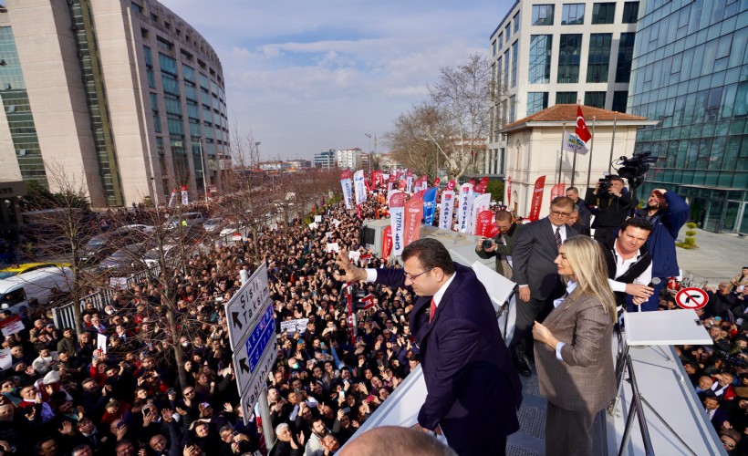 İmamoğlu Çağlayan'da konuştu: Sandık, gelecek, bu iktidar gidecek kardeşim!