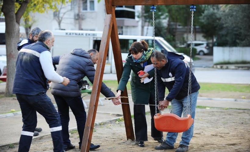 Karşıyaka’nın parkları artık daha güvenli