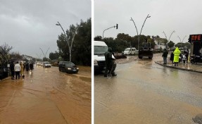 Muğla'da sağanak; dere taştı, ev ve iş yerlerini su bastı