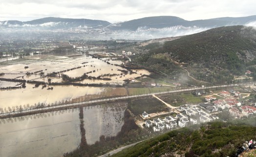 Muğla'da tarım arazileri su altında kaldı