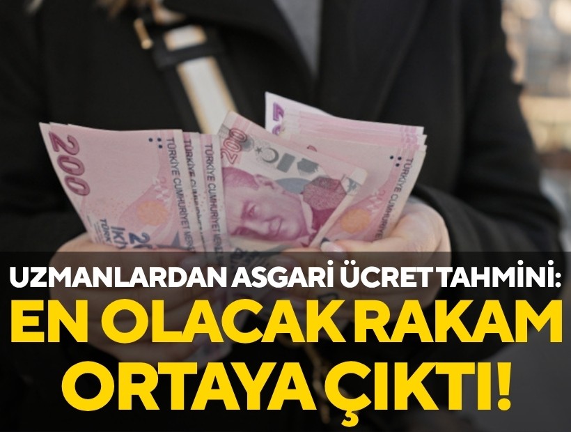 Asgari ücret için en güçlü tahmin açıklandı: Uzmanlar tek bir rakamda buluştu