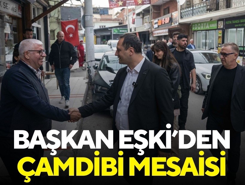 Başkan Eşki Çamdibi’nde saha mesaisinde