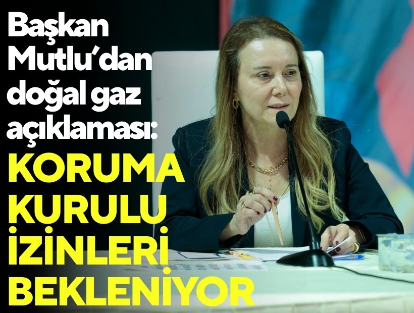 Başkan Mutlu'dan doğal gaz açıklaması: Koruma kurulu izinleri bekleniyor