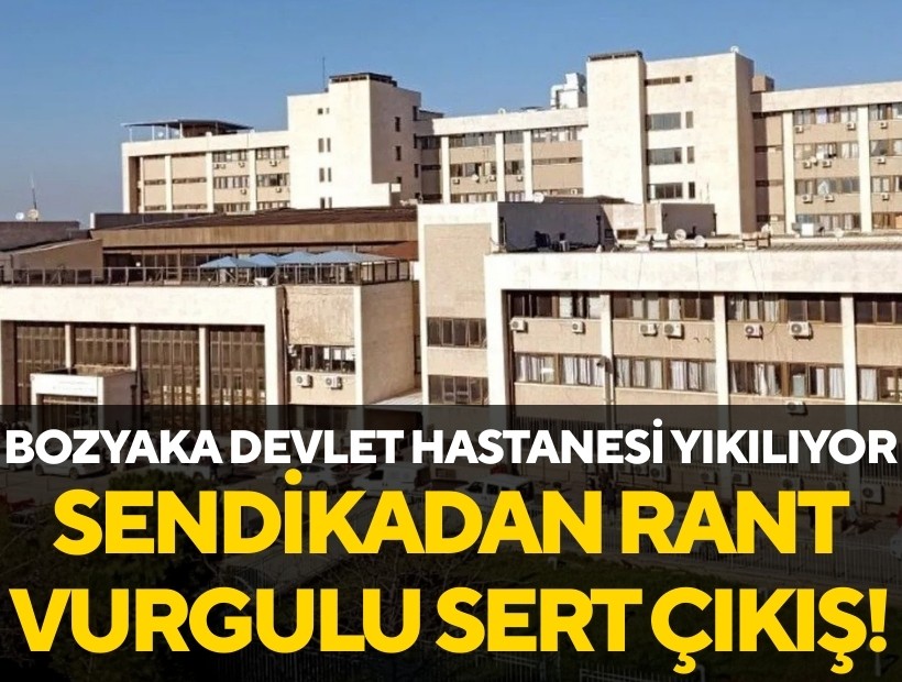 Bozyaka Devlet Hastanesi boşaltılıyor: Sendikadan rant vurgusu!