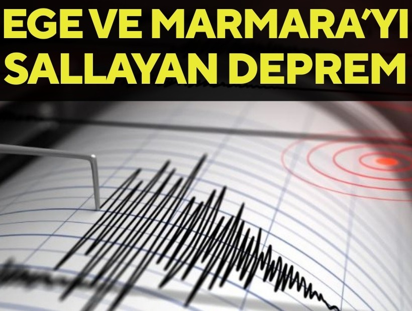 Ege'de korkutan deprem: İzmir de sallandı!