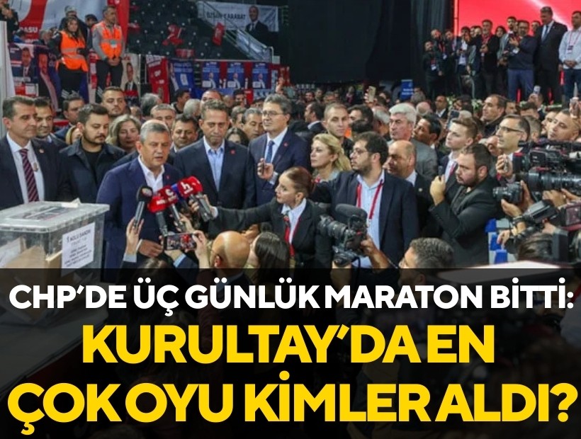 İşte CHP'nin A takımında en çok oy alan isimler