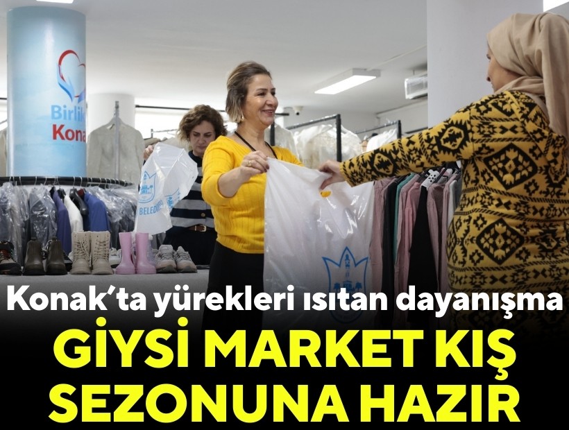 Konak’ta yürekleri ısıtan dayanışma: Giysi Market kış sezonuna hazır