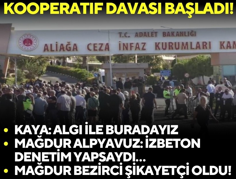 ‘Kooperatif davası’nın 3’üncü duruşması başladı