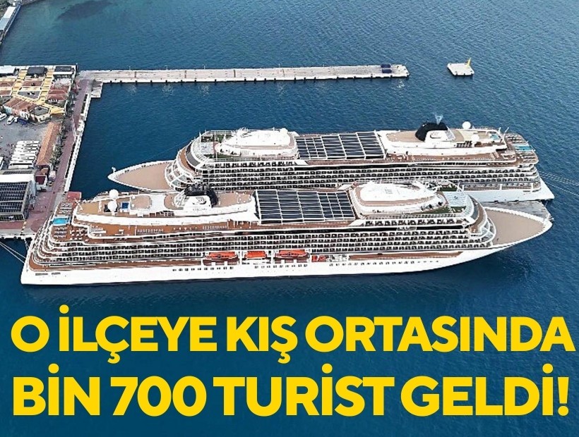 Kuşadası'na kış ortasında bin 700 turist geldi!