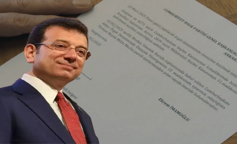 Ekrem İmamoğlu 'adaylık' başvurusunu yaptı!