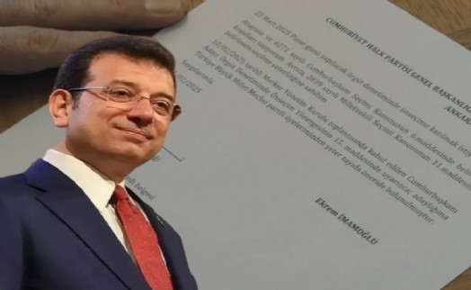 Ekrem İmamoğlu 'adaylık' başvurusunu yaptı!