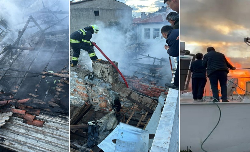 Elektrik kontağından çıkan yangın, evi kullanılmaz hale getirdi