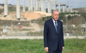 Erdoğan, Öcalan'ın çağrısı açıklanırken otoyol şantiyesini ziyaret etti