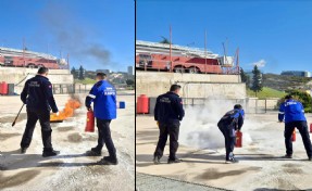 İzmir İtfaiyesi’nden zabıta personeline yangın güvenliği eğitimi