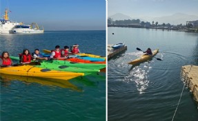 İzmir'de çocuklar kanoyla dijital dünyadan uzaklaştı