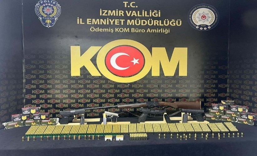 Ödemiş'te silah kaçakçılığı operasyonu; 3 gözaltı