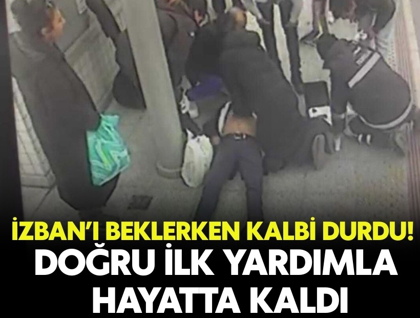 İZBAN trenini beklerken kalbi durdu! Doğru ilk yardımla hayatta kaldı