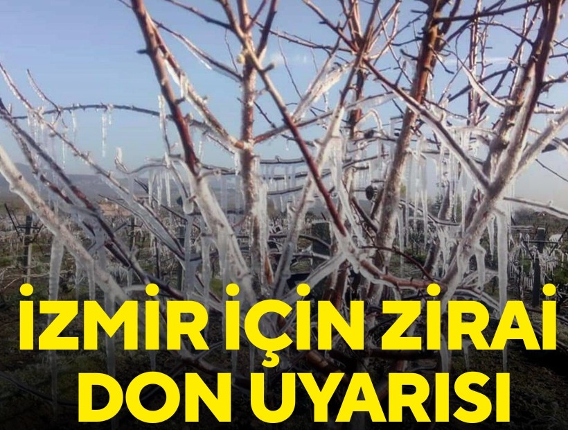 İzmir için zirai don uyarısı!