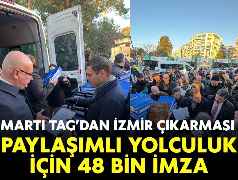 Martı TAG’dan İzmir çıkarması: Paylaşımlı yolculuk için 48 bin imza!