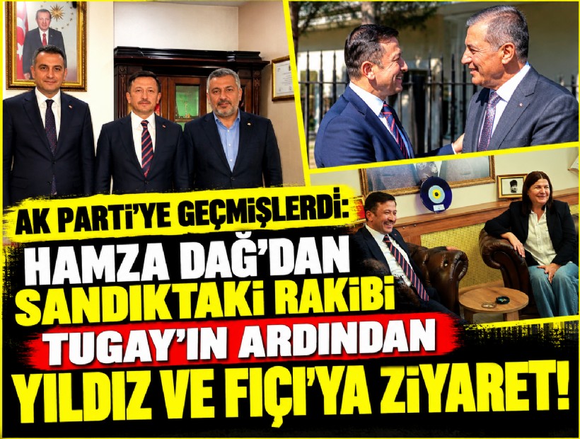 AK Parti’ye geçmişlerdi: Hamza Dağ’dan sandıktaki rakibi Tugay’ın ardından Yıldız ve Fıçı’ya ziyaret!