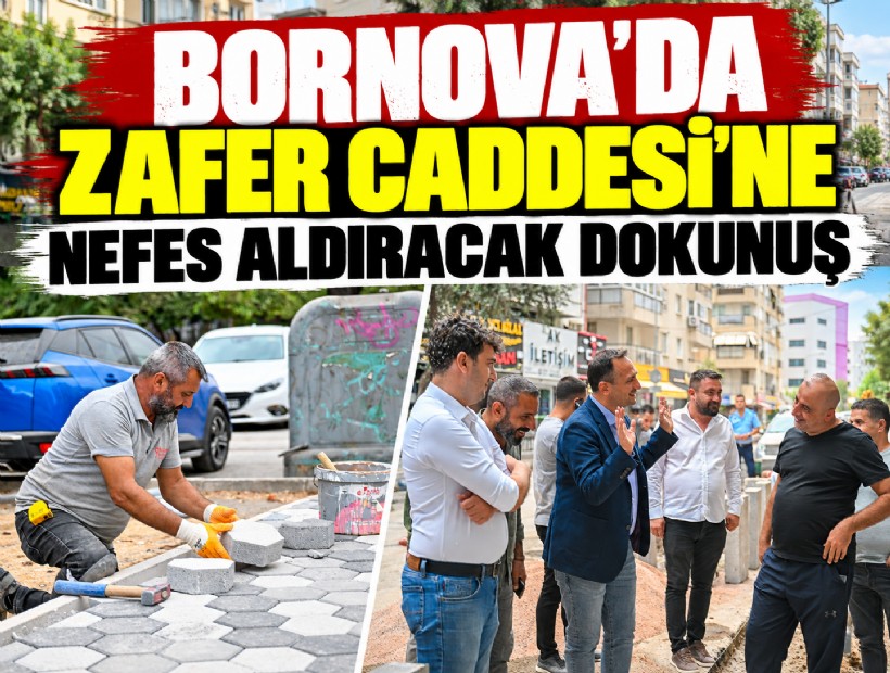 Bornova’da Zafer Caddesi’ne nefes aldıracak dokunuş