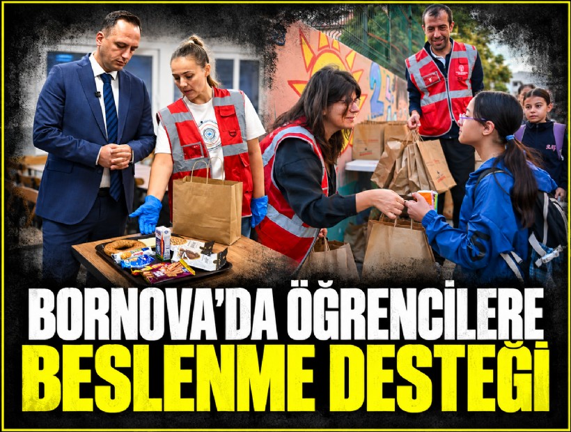 Bornova’da öğrencilere beslenme desteği