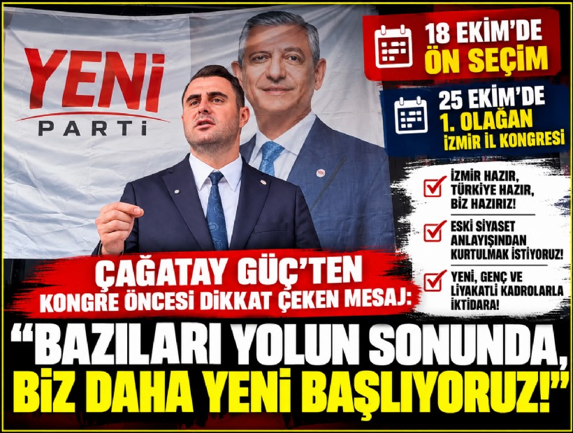 Çağatay Güç'ten kongre öncesi dikkat çeken mesaj: 'Bazıları yolun sonunda, biz daha yeni başlıyoruz!'