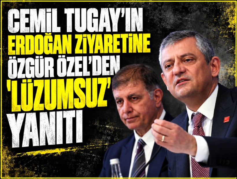 Cemil Tugay'ın Erdoğan ziyaretine Özgür Özel'den 'lüzumsuz' yanıtı