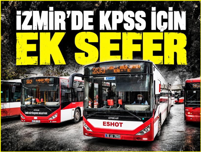 İzmir'de KPSS için ek sefer