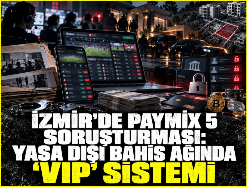 İzmir'de PAYMIX 5 soruşturması: Yasa dışı bahis ağında 'VIP' sistemi