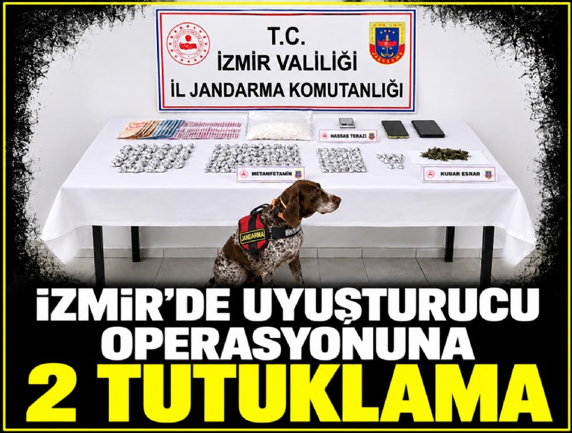 İzmir'de uyuşturucu operasyonuna 2 tutuklama