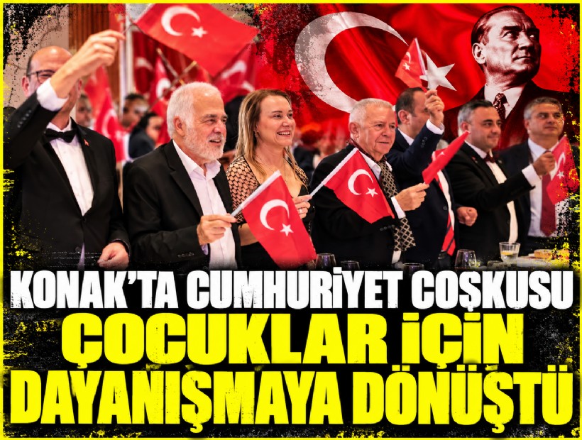 Konak’ta Cumhuriyet coşkusu çocuklar için dayanışmaya dönüştü