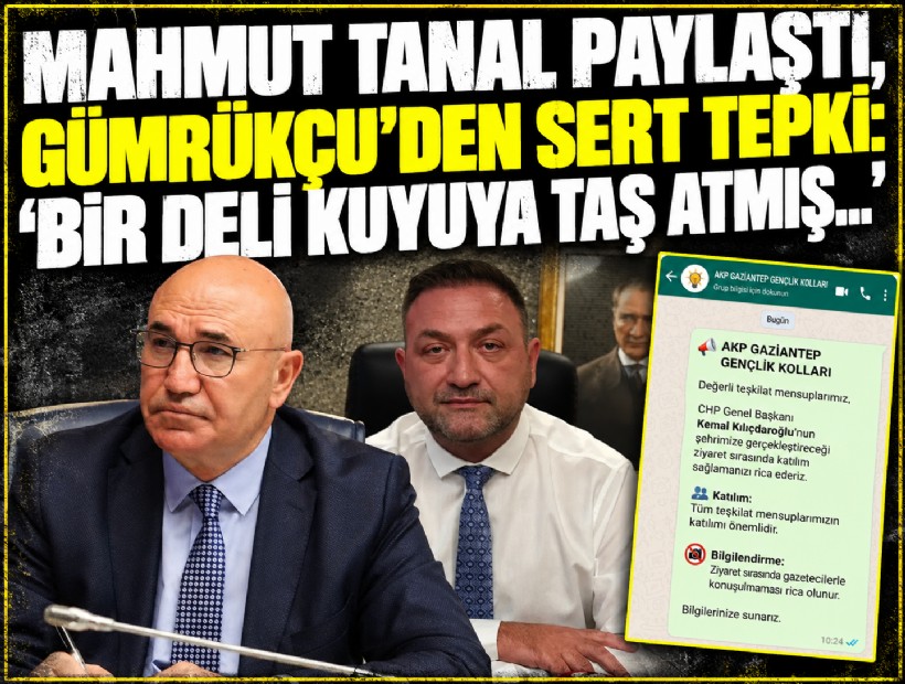 Mahmut Tanal paylaştı, Gümrükçü’den sert tepki: 'Bir deli kuyuya taş atmış...'