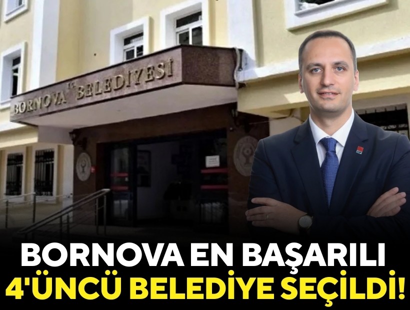 Bornova ülkenin en başarılı 4'üncü belediyesi seçildi!