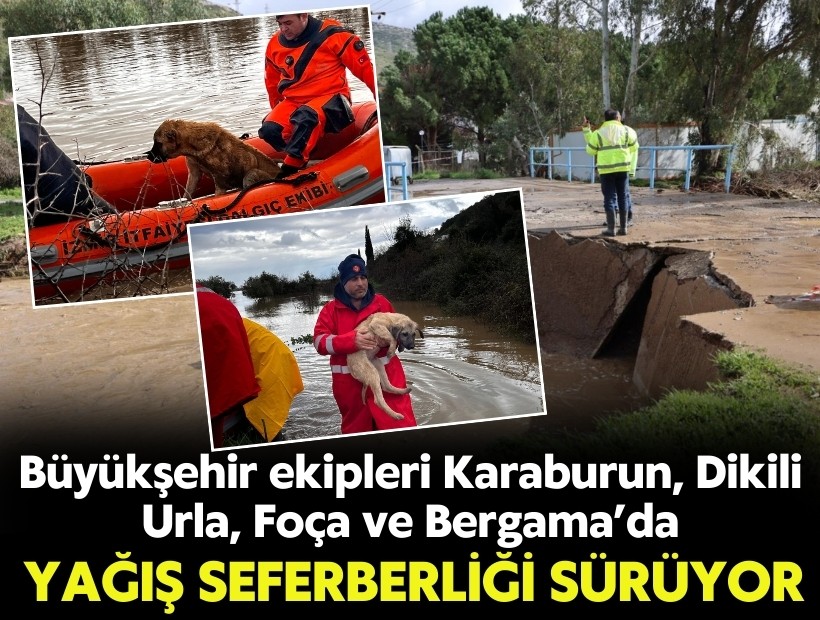 Büyükşehir'in yağış seferberliği sürüyor