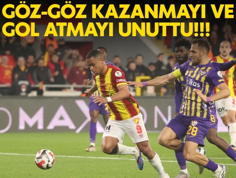 Göztepe kazanmayı unuttu!