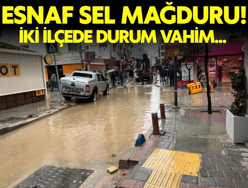 İzmir esnafı sel mağduru: Konak ve Buca'da durum vahim