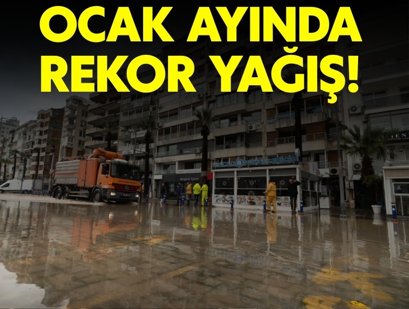 İzmir’de ocak yağışları 88 yılın ortalamasına fark attı