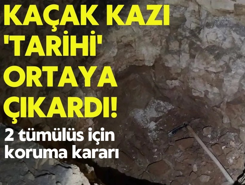 Kaçak kazı 'tarihi' ortaya çıkardı! Bölgeye koruma kalkanı