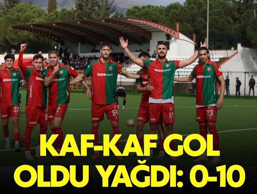 Kaf-Kaf gol oldu yağdı: 0-10